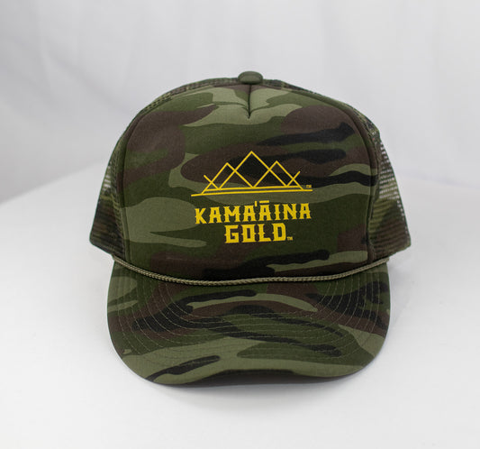 Kama'aina Gold® Printed Foam Camo Trucker Caps